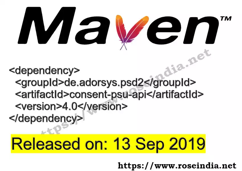 Maven dependency for GROUP_ID - ARTIFACT_ID version VERSION_ID is released. Learn to use ARTIFACT_ID version VERSION_ID in Maven based Java projects
