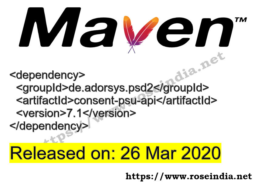Maven Dependency release