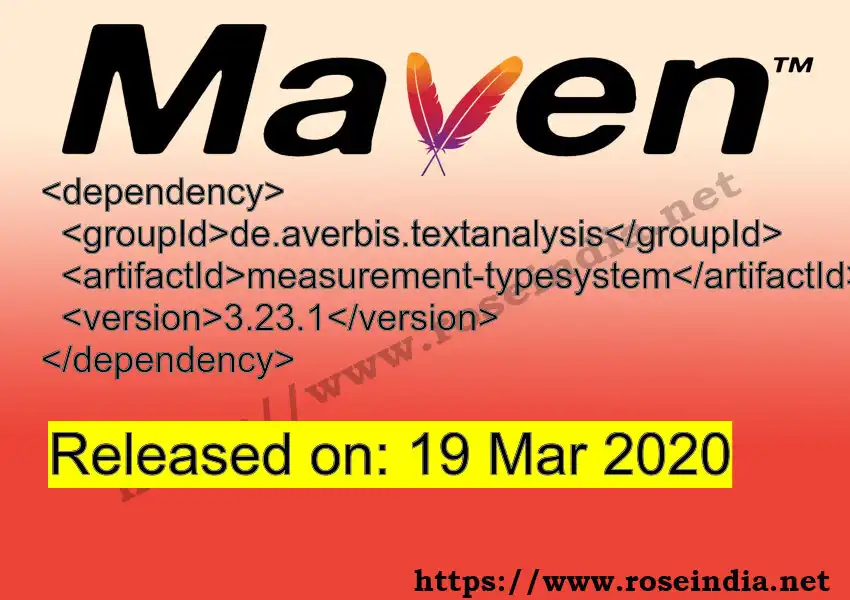 Maven dependency for GROUP_ID - ARTIFACT_ID version VERSION_ID is released. Learn to use ARTIFACT_ID version VERSION_ID in Maven based Java projects