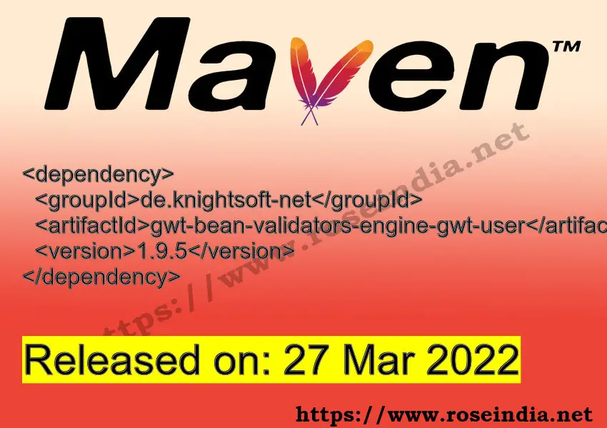 Maven Dependency release