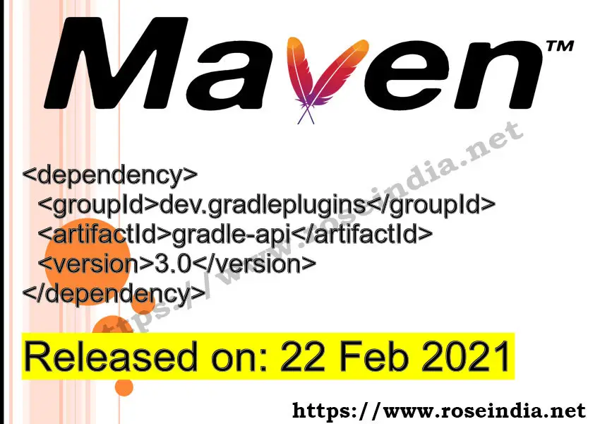 Maven Dependency release