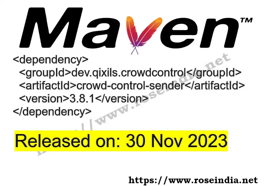 Maven dependency for GROUP_ID - ARTIFACT_ID version VERSION_ID is released. Learn to use ARTIFACT_ID version VERSION_ID in Maven based Java projects