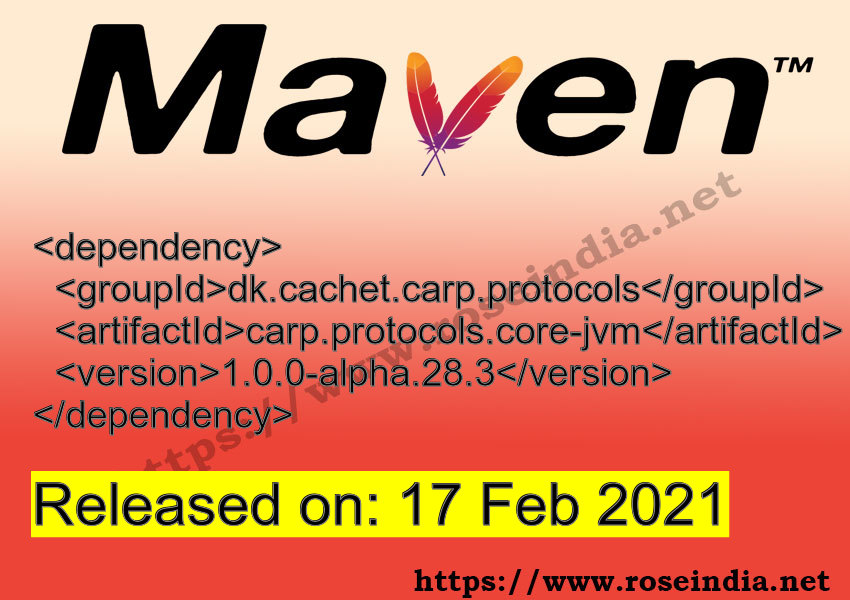 Maven Dependency release