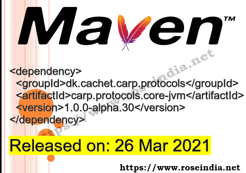 Maven Dependency release