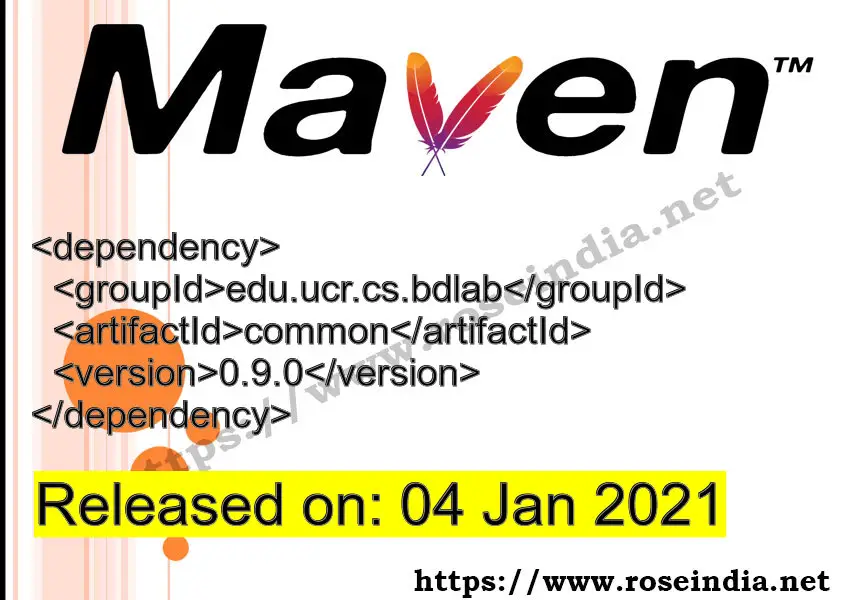 Maven Dependency release