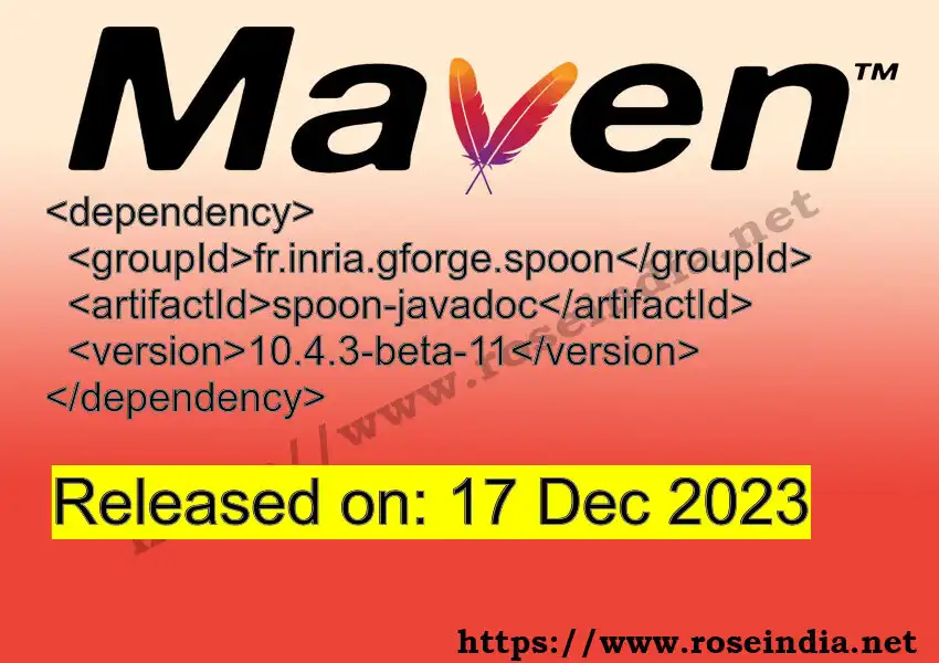Maven dependency for GROUP_ID - ARTIFACT_ID version VERSION_ID is released. Learn to use ARTIFACT_ID version VERSION_ID in Maven based Java projects