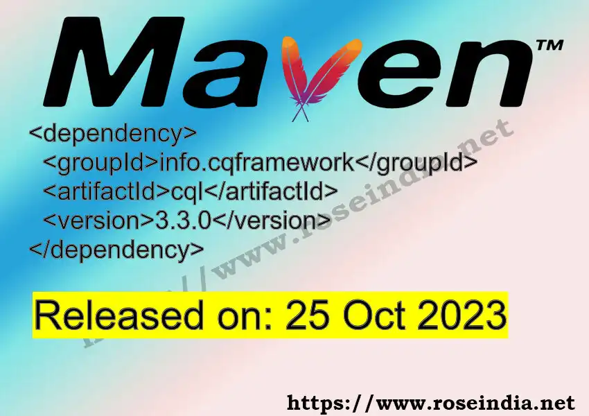 Maven dependency for GROUP_ID - ARTIFACT_ID version VERSION_ID is released. Learn to use ARTIFACT_ID version VERSION_ID in Maven based Java projects