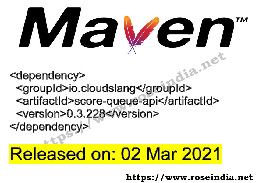 Maven Dependency release