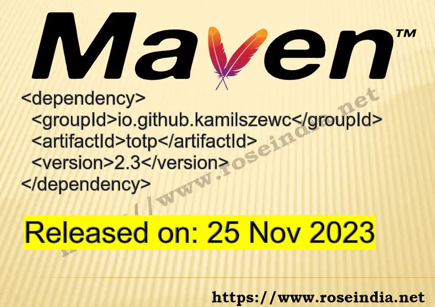 Maven dependency for GROUP_ID - ARTIFACT_ID version VERSION_ID is released. Learn to use ARTIFACT_ID version VERSION_ID in Maven based Java projects