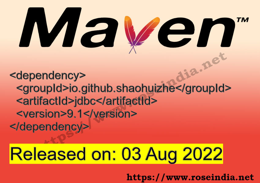 Maven Dependency release