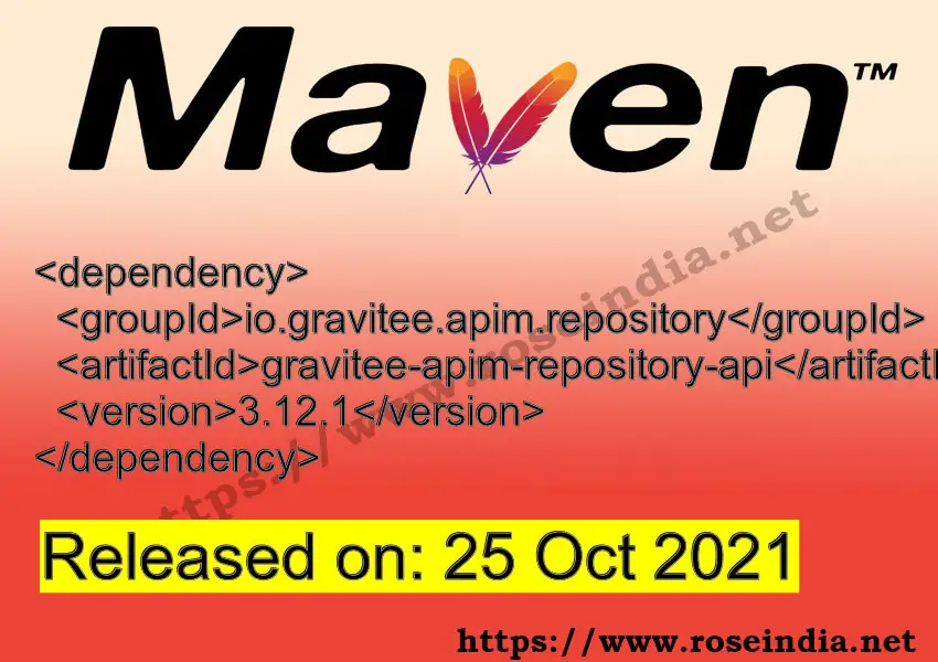 Maven Dependency release