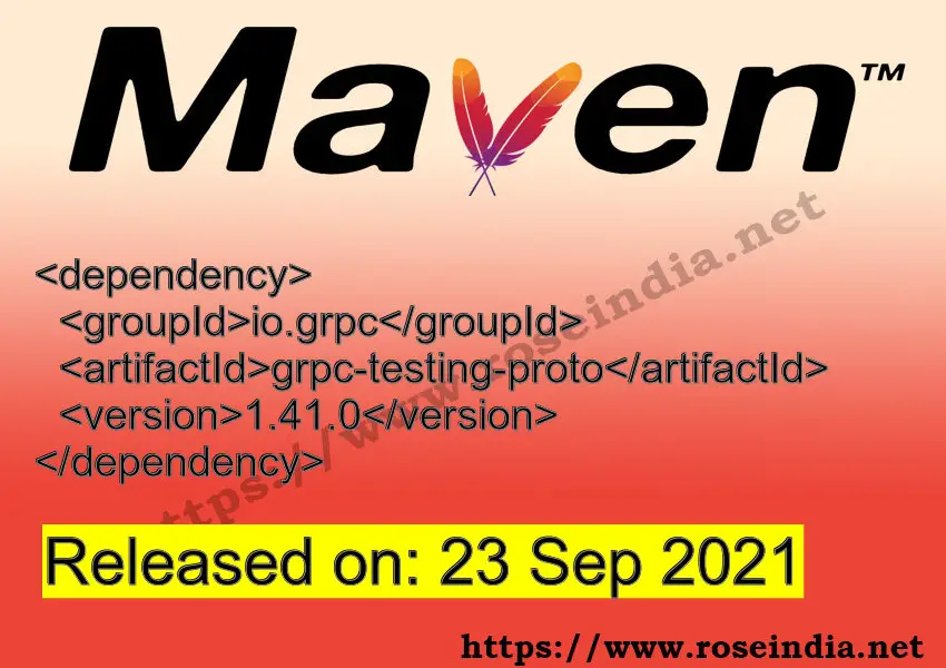 Maven Dependency release