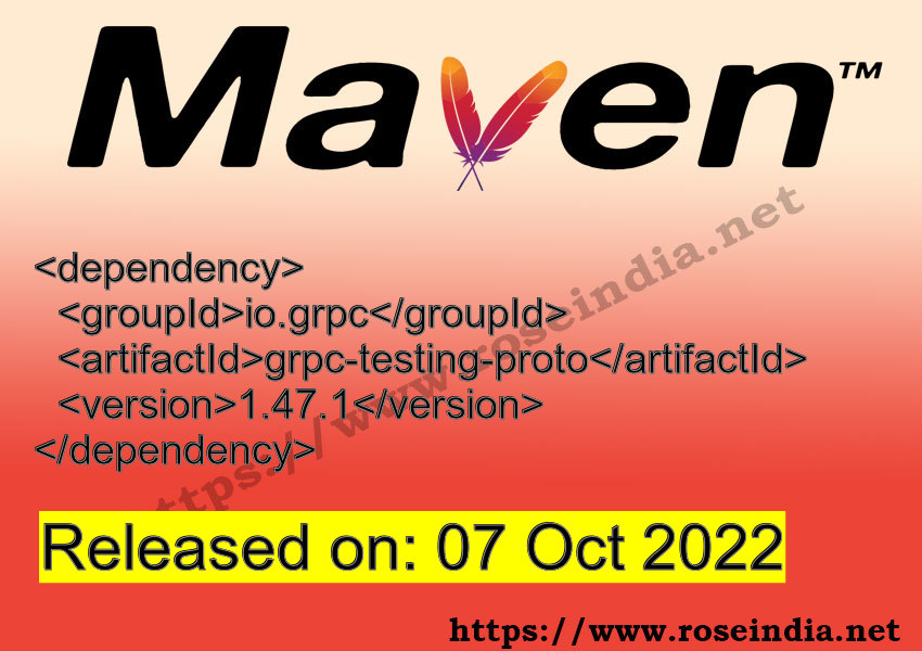 Maven Dependency release