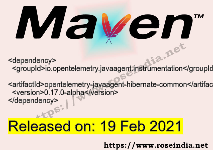 Maven Dependency release