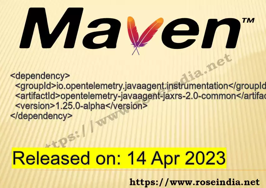 Maven dependency for GROUP_ID - ARTIFACT_ID version VERSION_ID is released. Learn to use ARTIFACT_ID version VERSION_ID in Maven based Java projects