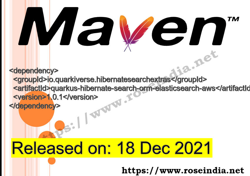 Maven Dependency release