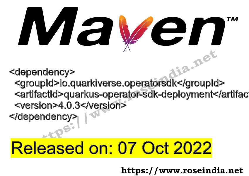 Maven Dependency release