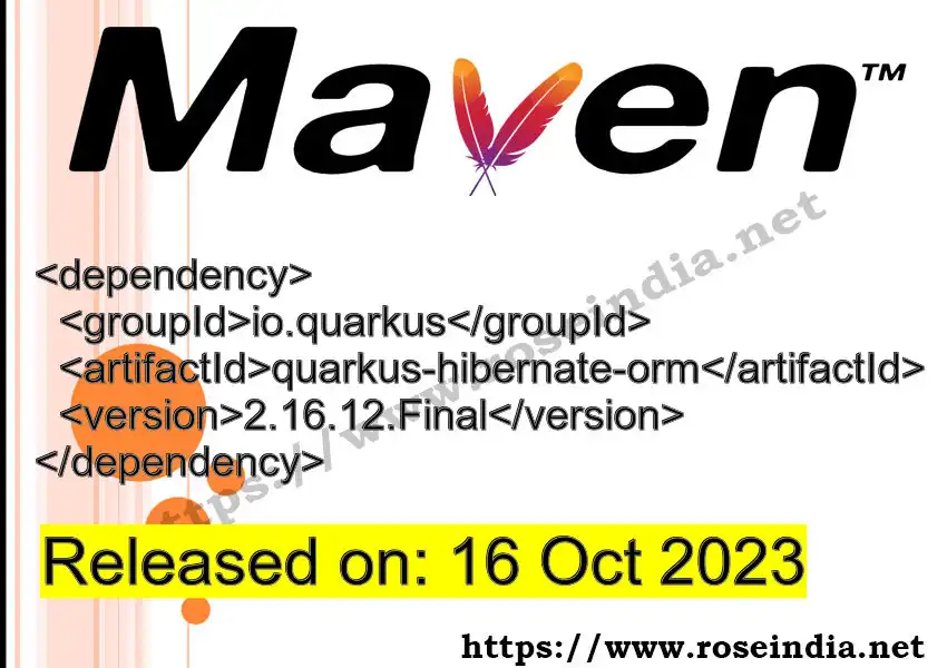 Maven dependency for  GROUP_ID - ARTIFACT_ID version VERSION_ID is released. Learn to use  ARTIFACT_ID version VERSION_ID in Maven based Java projects