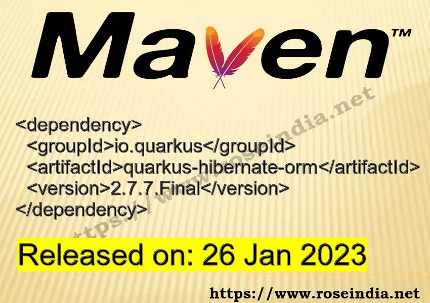 Maven dependency for GROUP_ID - ARTIFACT_ID version VERSION_ID is released. Learn to use ARTIFACT_ID version VERSION_ID in Maven based Java projects