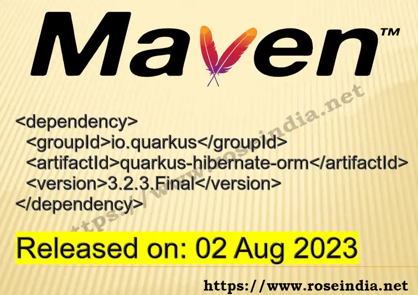 Maven dependency for  GROUP_ID - ARTIFACT_ID version VERSION_ID is released. Learn to use  ARTIFACT_ID version VERSION_ID in Maven based Java projects