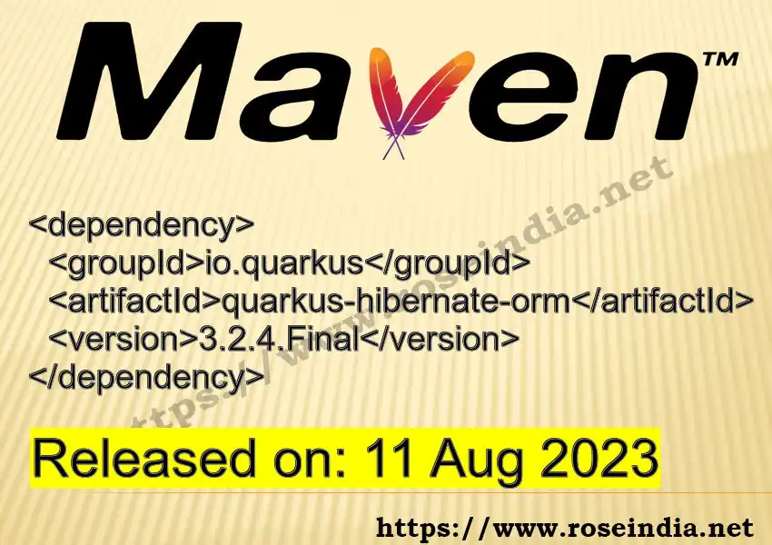 Maven dependency for  GROUP_ID - ARTIFACT_ID version VERSION_ID is released. Learn to use  ARTIFACT_ID version VERSION_ID in Maven based Java projects