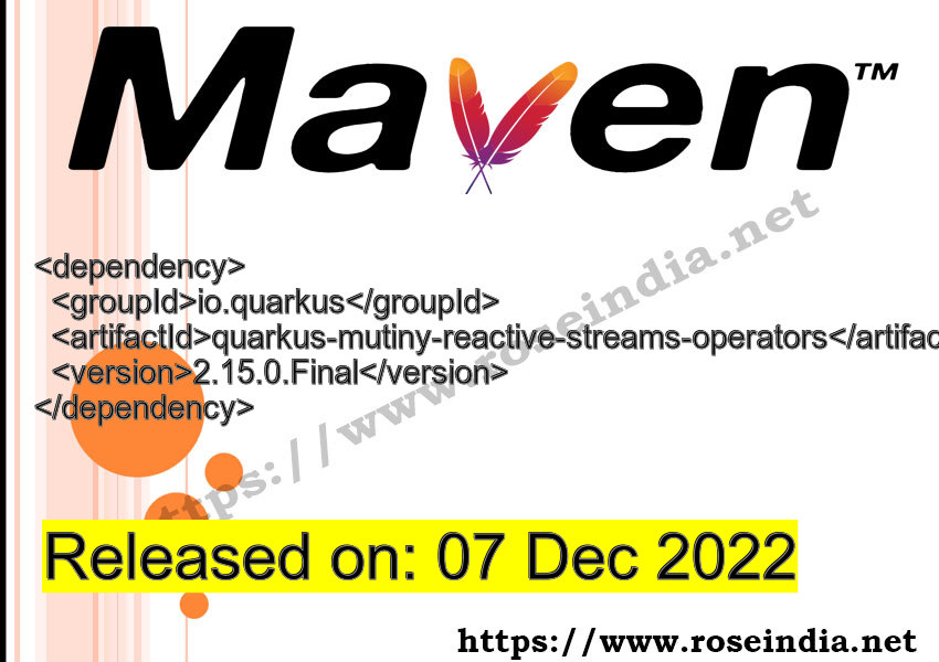 Maven Dependency release