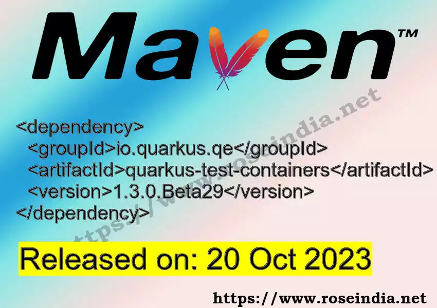 Maven dependency for GROUP_ID - ARTIFACT_ID version VERSION_ID is released. Learn to use ARTIFACT_ID version VERSION_ID in Maven based Java projects