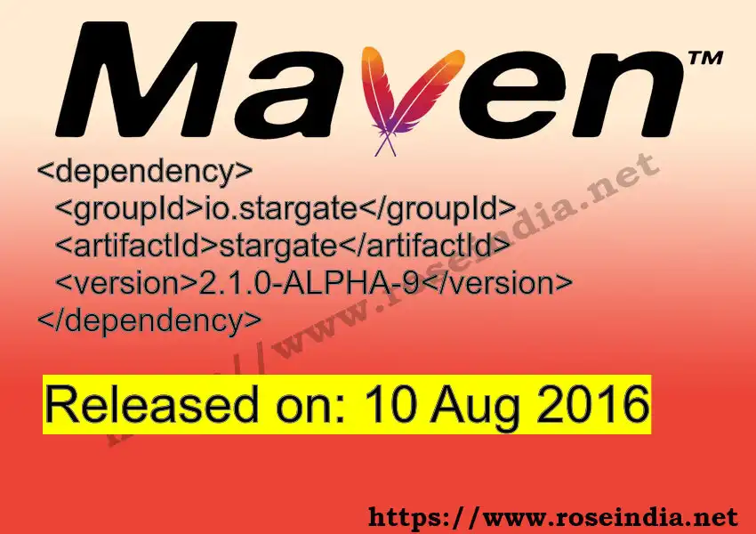 Maven dependency for  GROUP_ID - ARTIFACT_ID version VERSION_ID is released. Learn to use  ARTIFACT_ID version VERSION_ID in Maven based Java projects