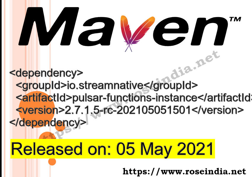 Maven Dependency release
