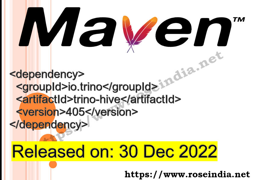 Maven Dependency release