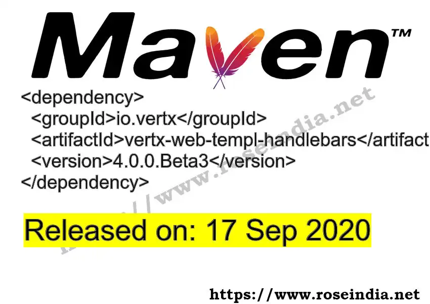 Maven dependency for GROUP_ID - ARTIFACT_ID version VERSION_ID is released. Learn to use ARTIFACT_ID version VERSION_ID in Maven based Java projects
