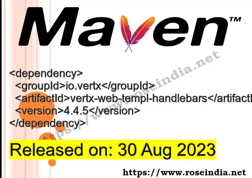 Maven dependency for GROUP_ID - ARTIFACT_ID version VERSION_ID is released. Learn to use ARTIFACT_ID version VERSION_ID in Maven based Java projects