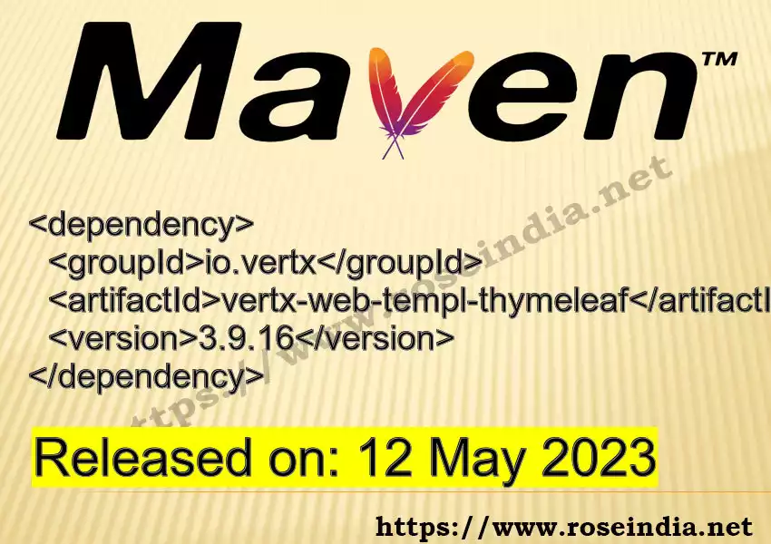 Maven dependency for GROUP_ID - ARTIFACT_ID version VERSION_ID is released. Learn to use ARTIFACT_ID version VERSION_ID in Maven based Java projects