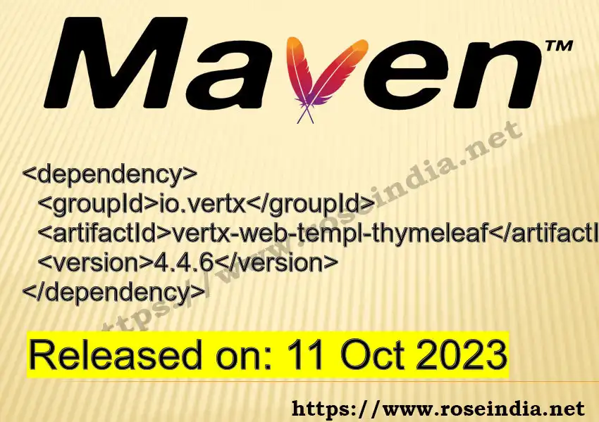 Maven dependency for GROUP_ID - ARTIFACT_ID version VERSION_ID is released. Learn to use ARTIFACT_ID version VERSION_ID in Maven based Java projects