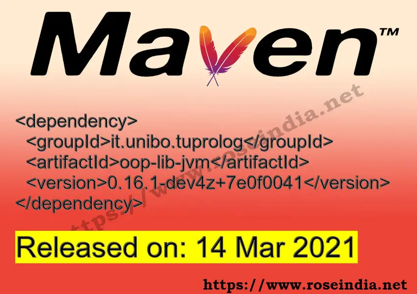 Maven Dependency release