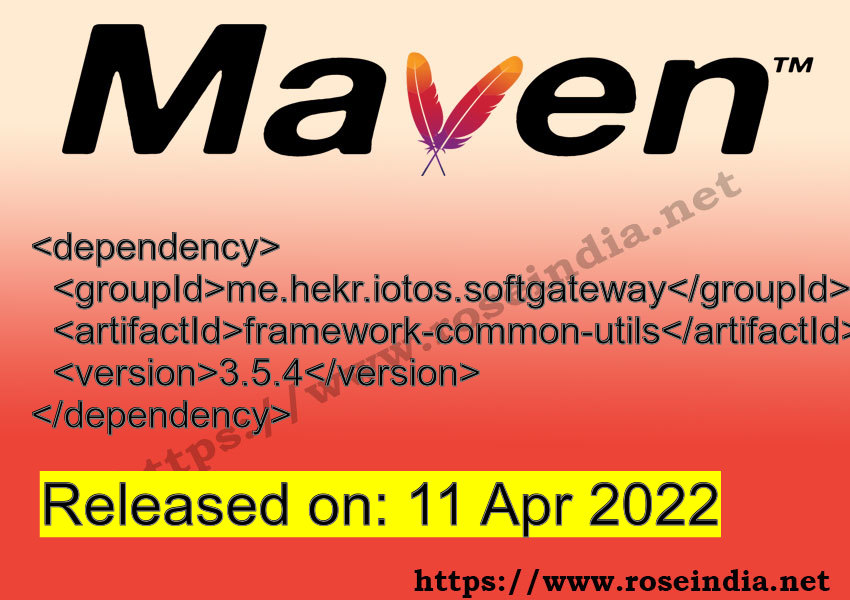 Maven Dependency release