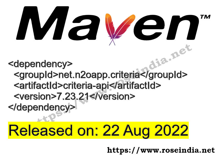 Maven Dependency release