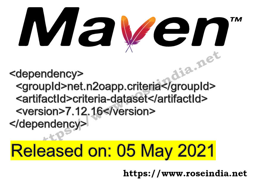 Maven Dependency release
