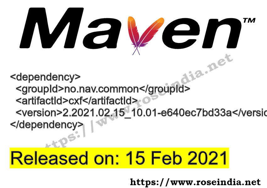 Maven Dependency release