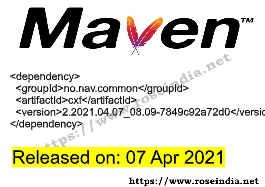 Maven Dependency release