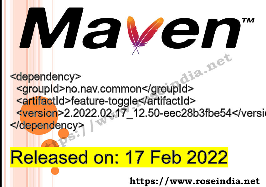 Maven Dependency release