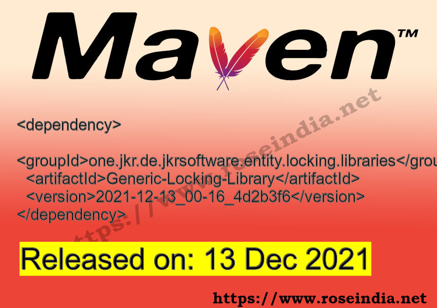 Maven Dependency release