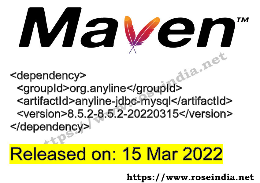 Maven Dependency release