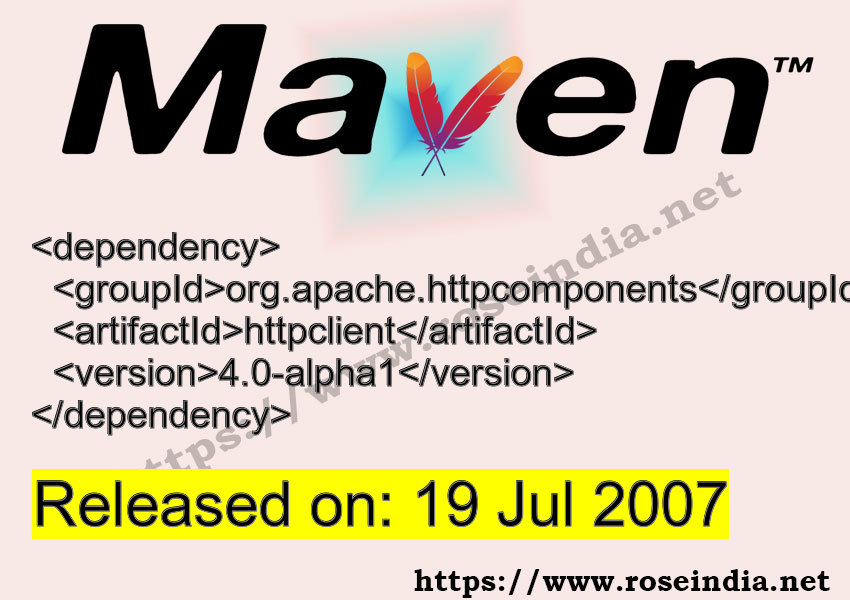 Maven Dependency release