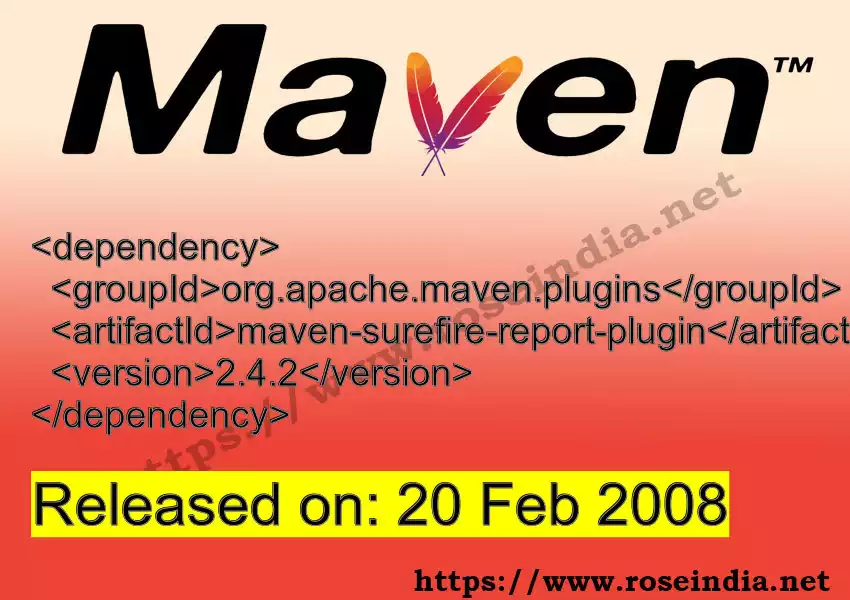 Maven dependency for GROUP_ID - ARTIFACT_ID version VERSION_ID is released. Learn to use ARTIFACT_ID version VERSION_ID in Maven based Java projects
