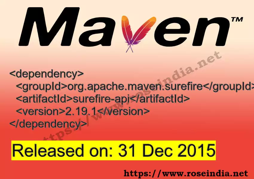 Maven dependency for GROUP_ID - ARTIFACT_ID version VERSION_ID is released. Learn to use ARTIFACT_ID version VERSION_ID in Maven based Java projects