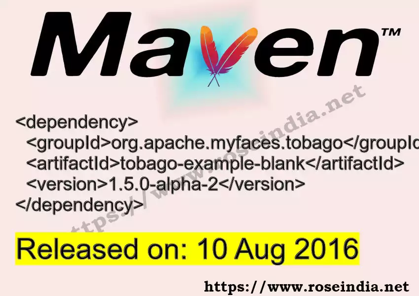 Maven dependency for  GROUP_ID - ARTIFACT_ID version VERSION_ID is released. Learn to use  ARTIFACT_ID version VERSION_ID in Maven based Java projects