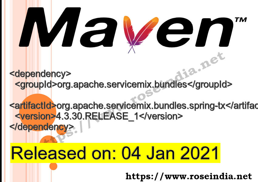 Maven Dependency release