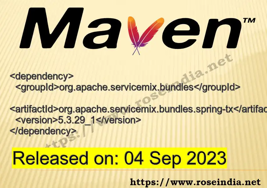 Maven dependency for GROUP_ID - ARTIFACT_ID version VERSION_ID is released. Learn to use ARTIFACT_ID version VERSION_ID in Maven based Java projects