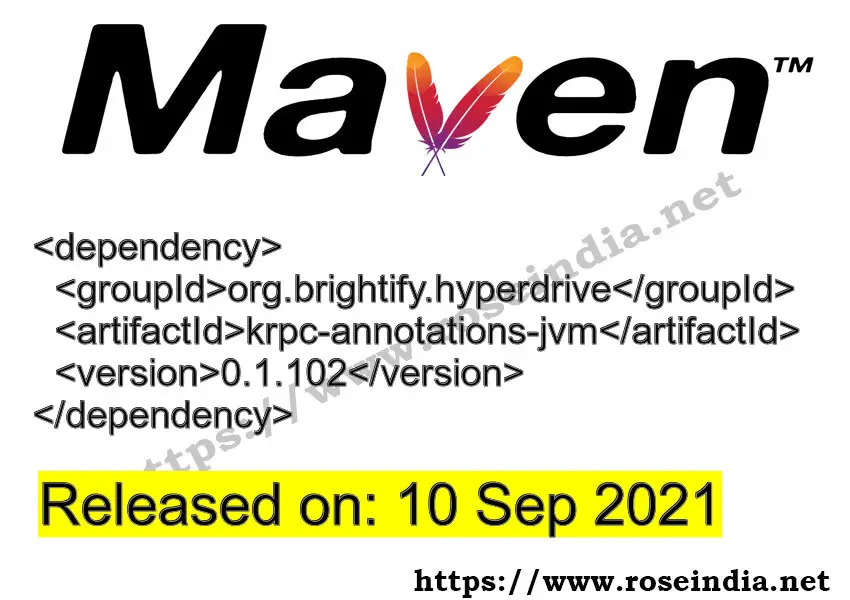 Maven Dependency release